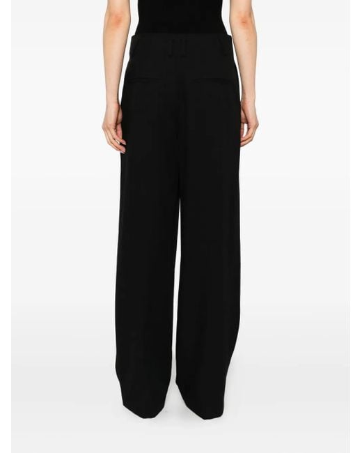 Pantalones de talle alto con pinzas Vince de color Black