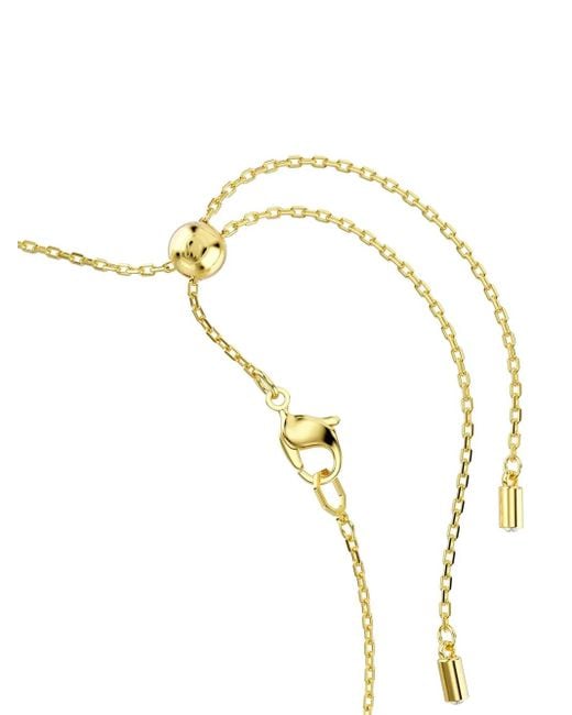 Swarovski Metallic Idyllia Pearl Detail Necklace