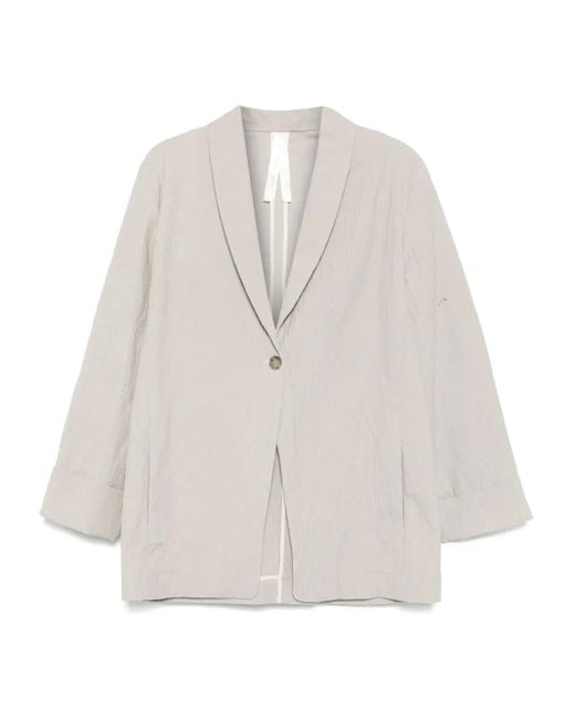 Lauren Manoogian White Textured Blazer