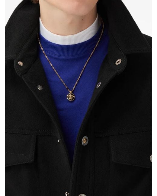 Versace White Medusa Necklace