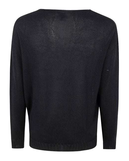 MD75 Blue Crew-Neck Sweater for men