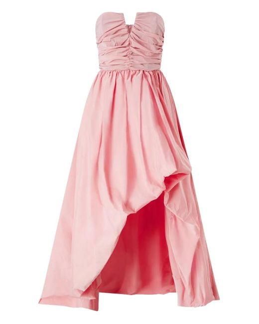 Pinko Pink Dash Strapless Maxi Dress