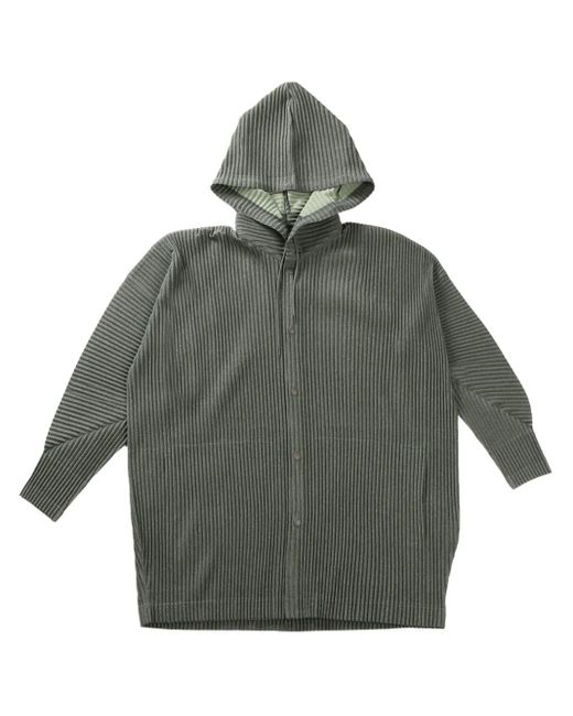 メンズ Homme Plissé Issey Miyake Heather Jacket Gray