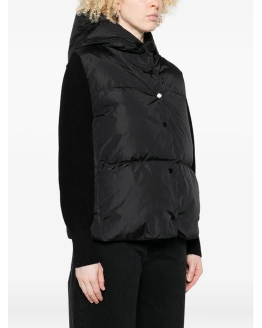 Canada Goose Black Hooded Puffer Jacket