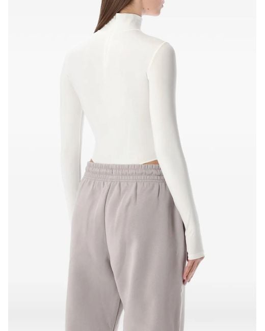 Nike White Mountainside Long-Sleeve Bodysuit