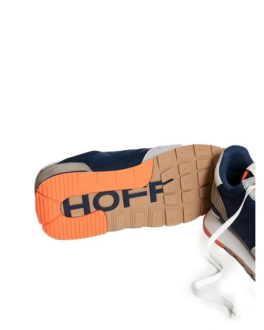 HOFF Blue Delos Panelled Lace-Up Sneakers for men