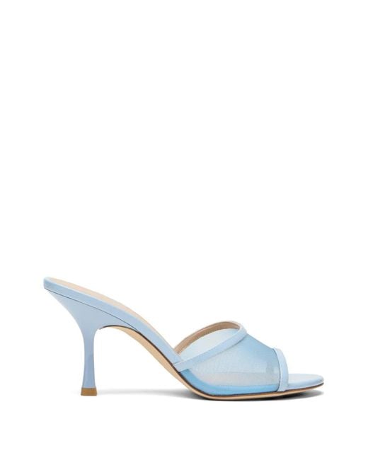 Stuart Weitzman Blue 8.5Cm Bareitall Mules