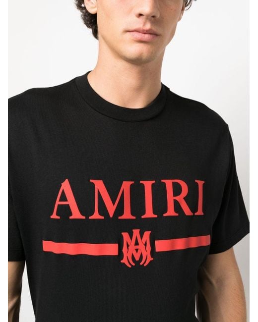 メンズ Amiri ロゴ Tシャツ Black