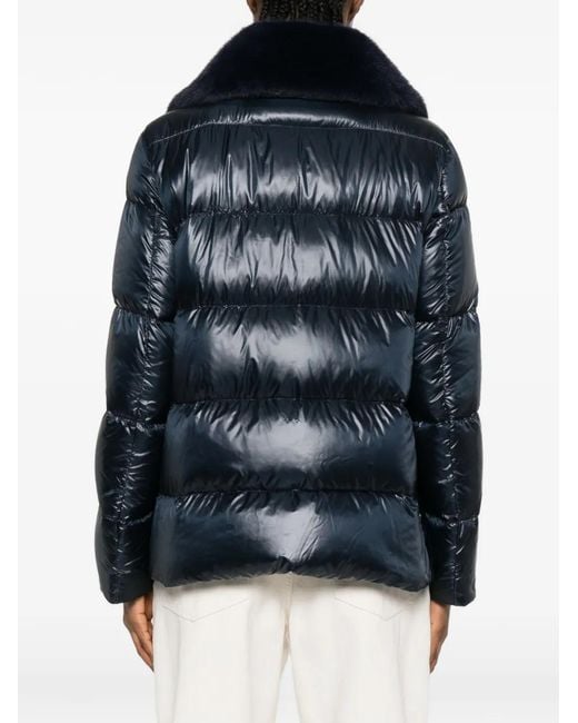 Herno Blue Long-Sleeve Padded Jacket