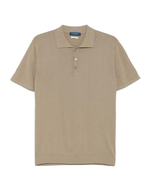 Daniele Fiesoli Natural Cotton Polo Shirt for men
