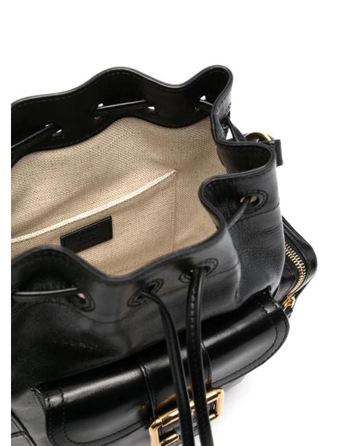 Chloé Black Beuteltasche Aus Leder