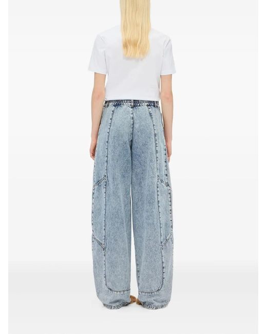 MSGM Jeans Met Vlakken in het Blue
