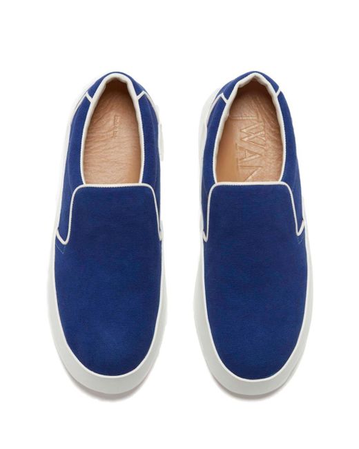 J.W. Anderson Blue Round-toe Cotton Loafers for men