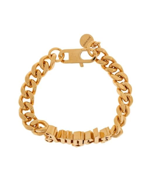 Palm Angels Metallic Logo Chain Bracelet