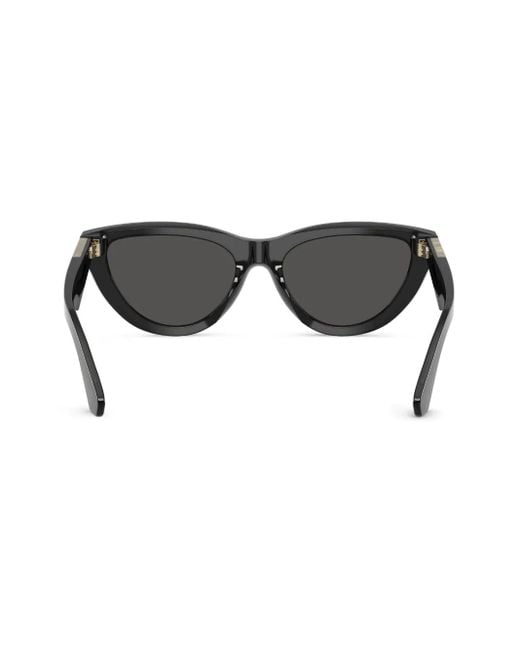 Burberry Black Pilot-Frame Sunglasses