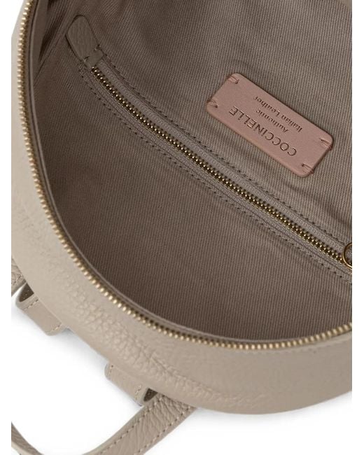 Coccinelle Natural Nory Grained Leather Backpack