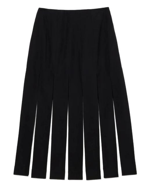 Simone Rocha Black Midirock mit Einsatz
