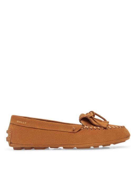 Bally Brown Tassel-detail Leather Loafers