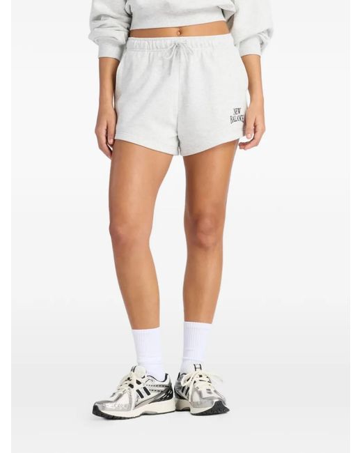 New Balance White Short Trackside
