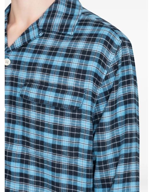 sunflower Blue Plaid Shirt for men