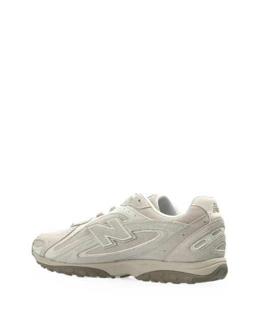New Balance White 204L Leather-Panelled Sneakers for men