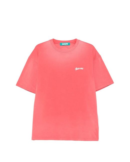 Barrow レディース ピンク ロゴ Tシャツ 【公式通販】