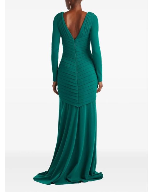 cute lime green dresses Halter Maxi Dress Size Large Cut out Waist High Slit Partially Lined short-sleeve-dresses main image 1