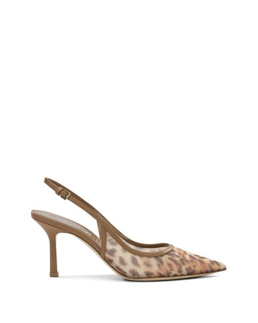 Ninalilou Brown Eva 70 Leopard-Print Pumps
