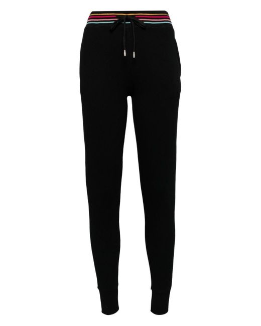 Pantalon skinny à taille rayée Paul Smith en coloris Black