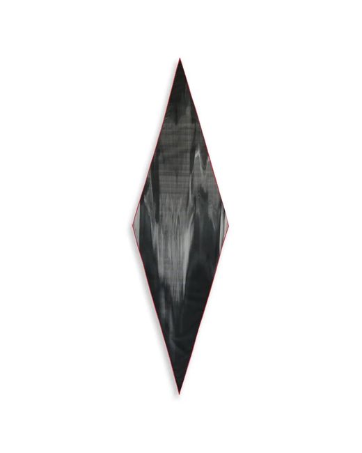 Zegna Black Gradient-Effect Diamond-Shaped Scarf for men