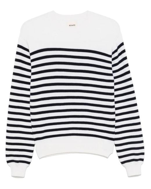 Khaite White Cashmere Mini Shirt For