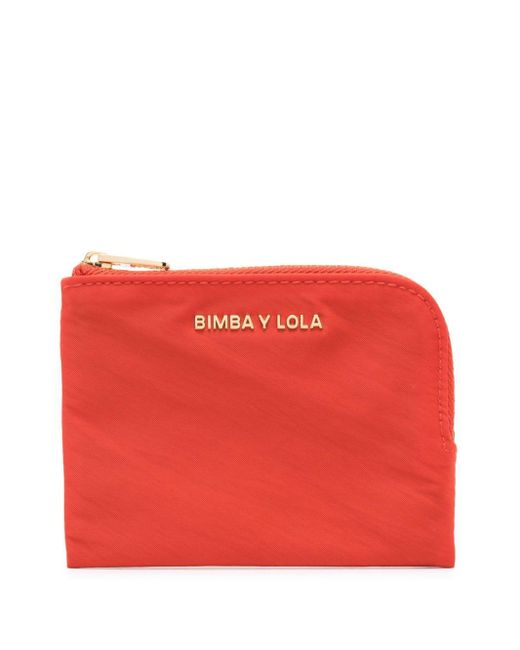 Bimba Y Lola Red Logo-lettering Wallet