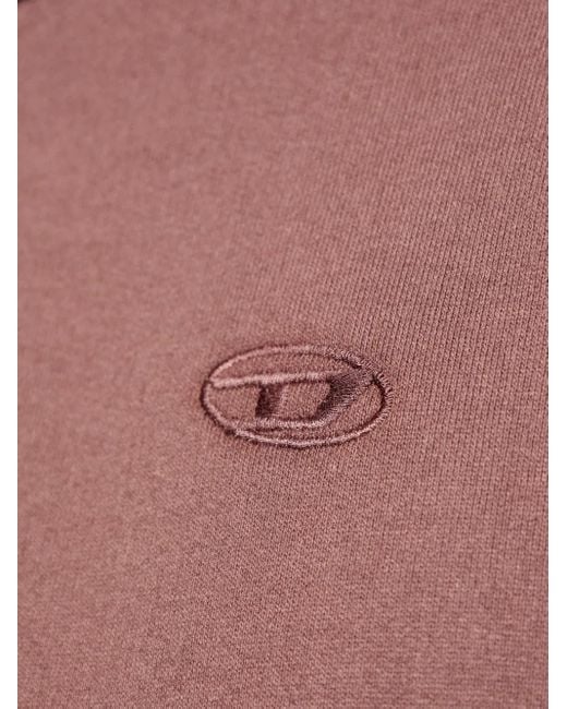 DIESEL Purple S-Macs Logo-Graphic Hoodie for men