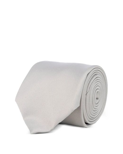 Corneliani White Cravate À Bout Pointu for men