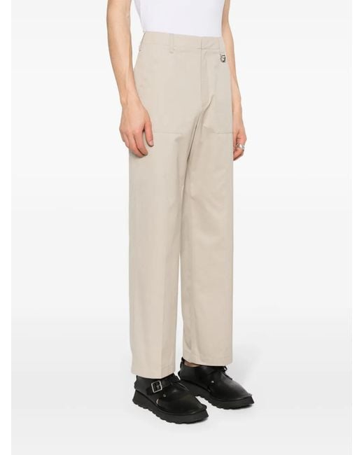 Fendi Natural Double Coated Pants for men