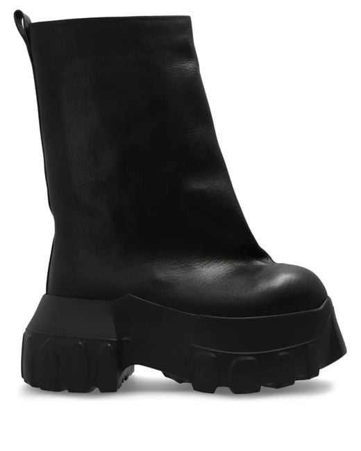 Rick Owens Black Mega Trator Boots
