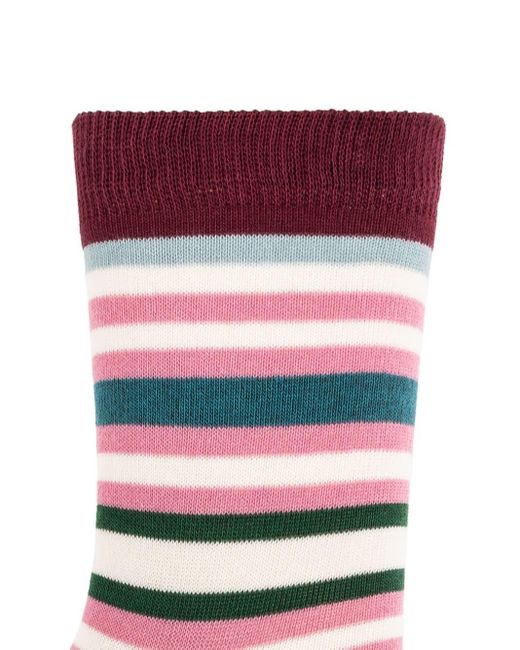 Paul Smith White Intarsia-knit Cotton Socks (set Of Three)