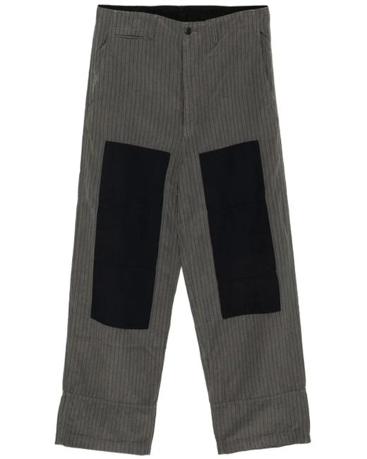 Visvim Gray Patchwork Design Trousers for men