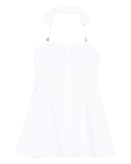 Abito Con Scollo All'Americana di Coperni in White