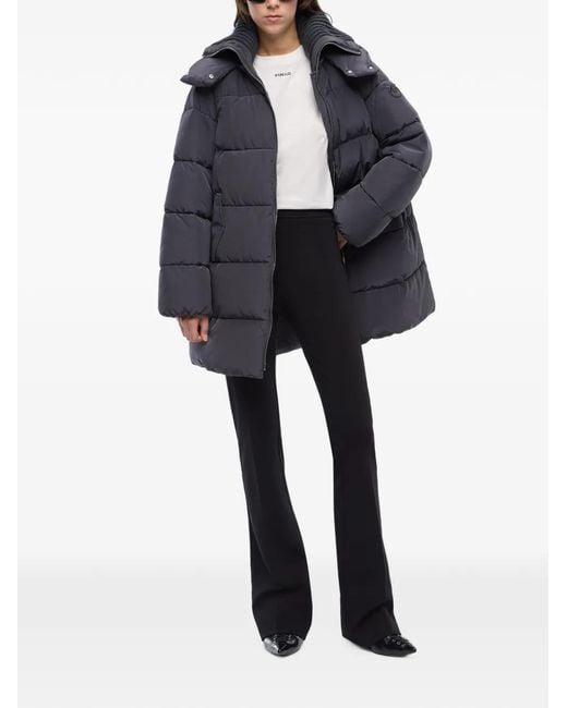 Pinko Gray Down Jacket