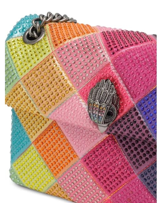 Kurt Geiger Pink Small Multicolour Kensington Shoulder Bag