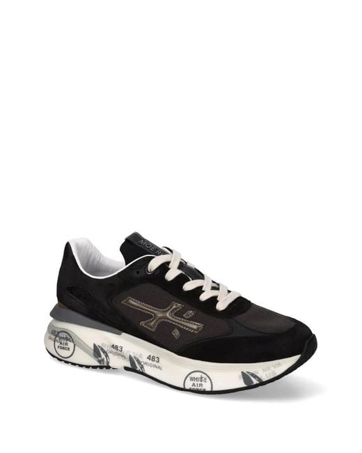 Premiata Black Flat Shoes