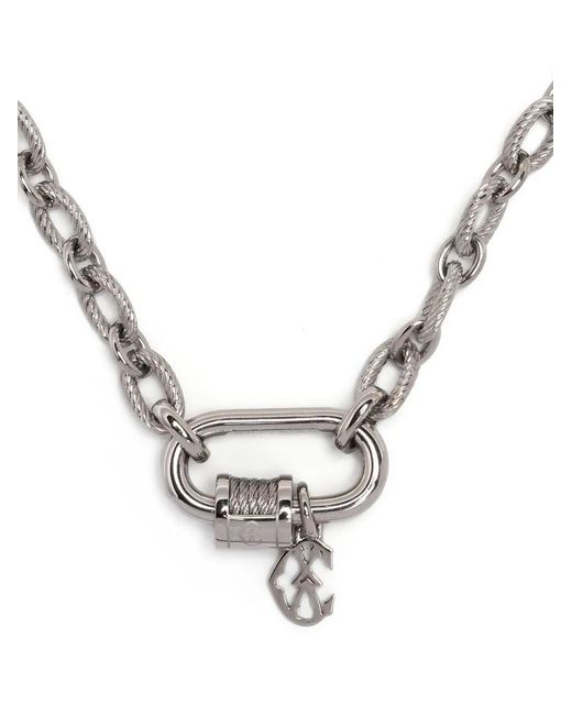 Charriol Metallic Forever Lock Cable-Link Necklace