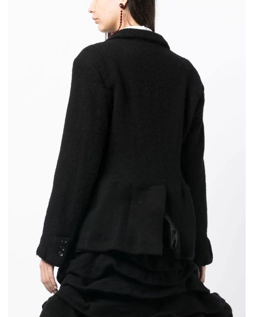Comme des Garçons Black Felted-Finish Single-Breasted Blazer