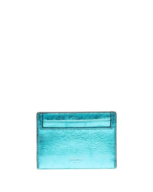 Mulberry Continental Metallic Card Holder in Blue | Lyst