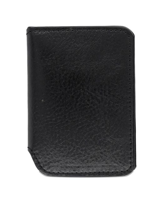 Our Legacy Black Leather Wallet for men