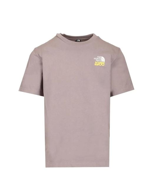 The North Face Pink 1966 Motion Relaxed-Fit Graphic-Print T-Shirt for men