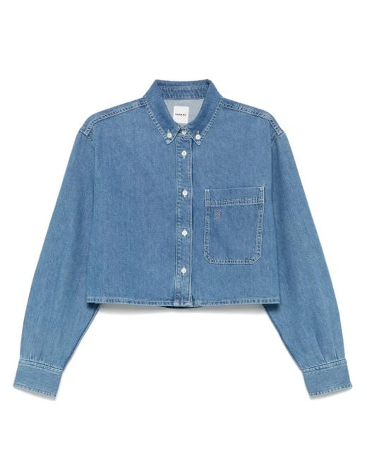 Camisa corta Sandro de color Blue
