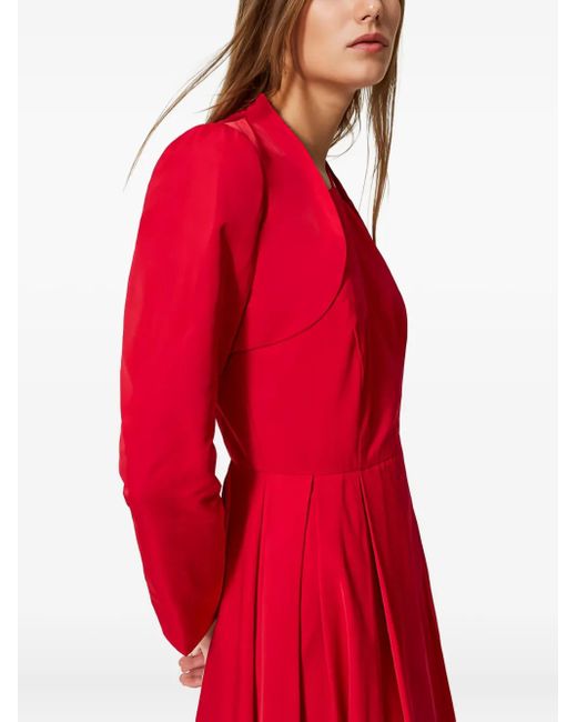 Twinset Red Asymmetrical Cropped Jacket