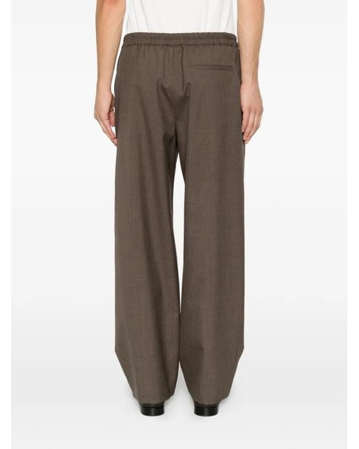 The Row Gray Ari Straight-Leg Trousers for men